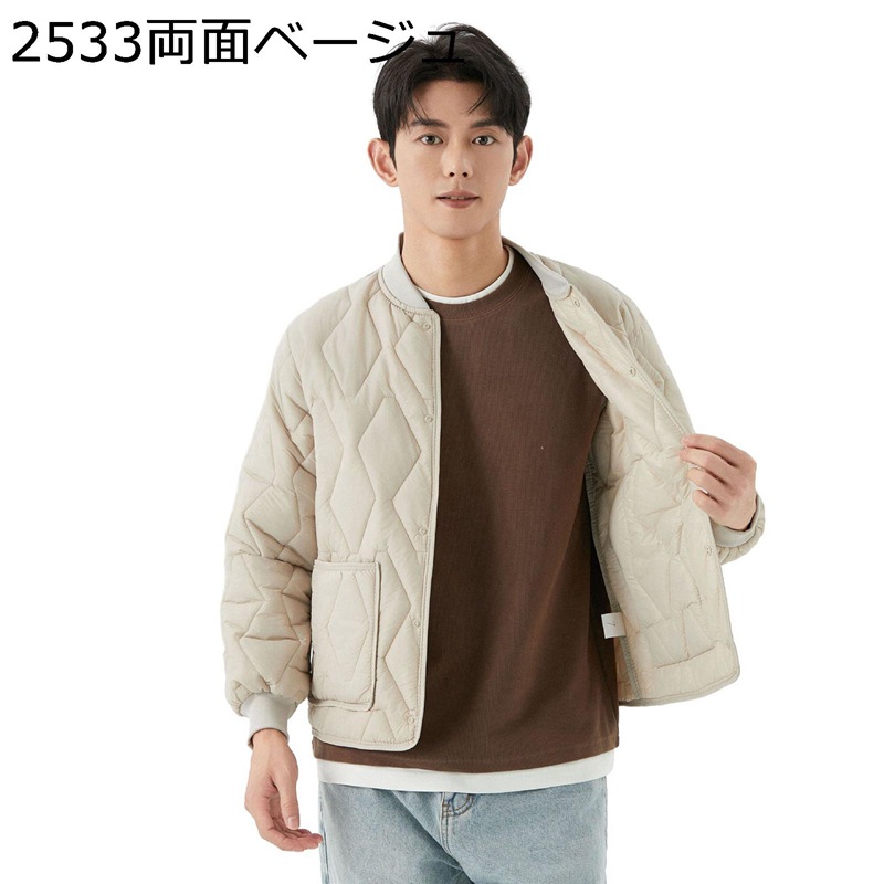 中綿キルトブルゾン 裏起毛 メンズ 大きいサイズ キルティングジャケット M-4XL 綿ジャンパー 無地 ポケット　スタジャン 中綿ジャケット 裏ボア 厚手 保温 カジュアル 無地 アウトドア 防寒対策 軽い 5,186円