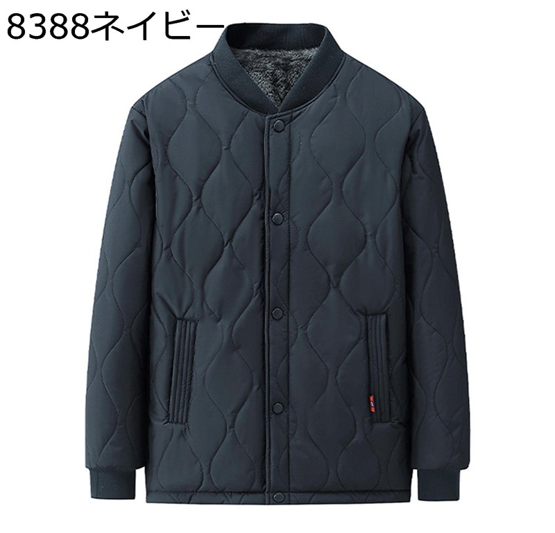 中綿ジャケット メンズ 裹起毛 ショートダウン ボアコート 保温 暖かい ふわモコ ステンカラー 秋冬物 綿服 厚手 ゆったり スナップ 長袖 ゴルフウェア ブルゾン 紳士用 男性 普段着 お出かけ お呼ばれ フェス