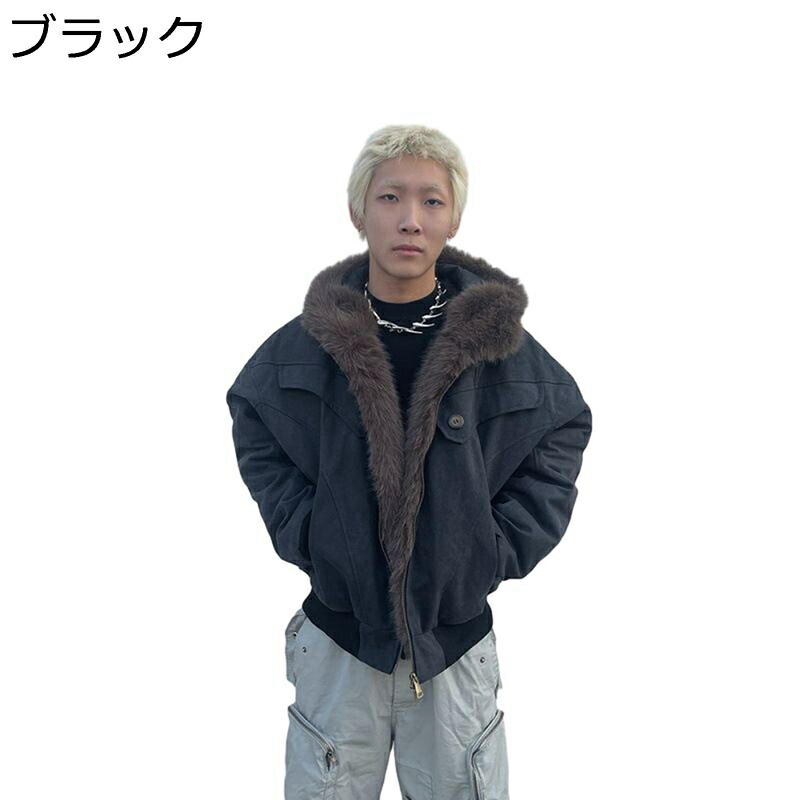 ジャケット メンズ MA-1 冬 裏ボア アウター モコモコ ブルゾン 厚手 コート フライトジャケット ゆったり ステンカラー ジャンパー カジュアル 防風 防寒着 暖かい レトロ 男性用 通勤 通学 アウトドア|ショップ郷上