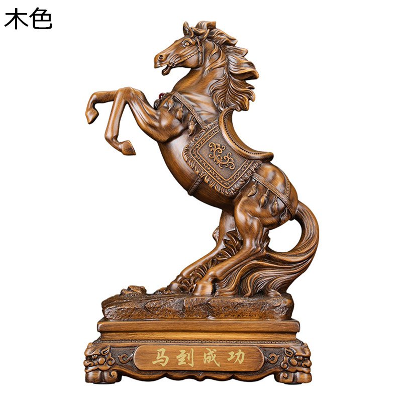 馬 置物 午 干支 風水グッズ 縁起物 インテリア 開運グッズ お守り 工芸品 癒しグッズ 雑貨 樹脂彫刻 富と幸運 成功 リビングルーム オフィス 書斎 正月 新年 春節 贈り物にも最適