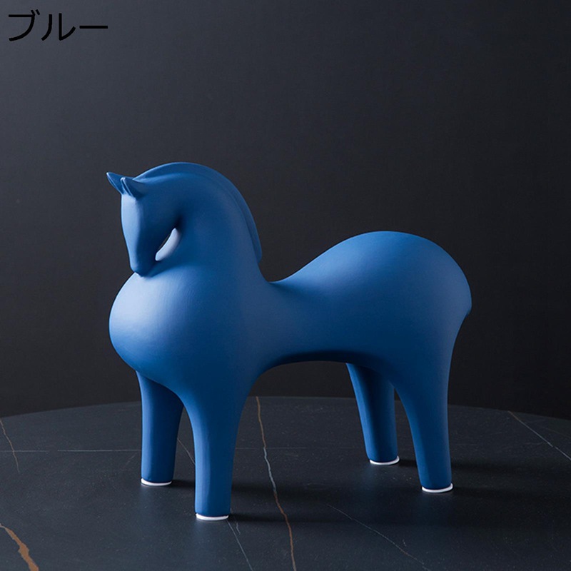 飾りつけ 馬 北欧風 オブジェ 飾りつけ 馬像 午 うま 陶器製 財運 回り合わせ脹れ上がる 室内装飾 癒しグッズ 縁起物 御祝い 創作的 格好のいい リビング御部屋 書室 事務所