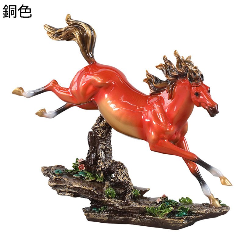 馬 樹脂製 干支 置き物 馬像 午 風水グッズ インテリア飾り 癒しグッズ 開運グッズ オーナメント 卓上飾り 動物彫刻 縁起物 茶屋 誕生日プレゼント 寝室 デスクトップの装飾