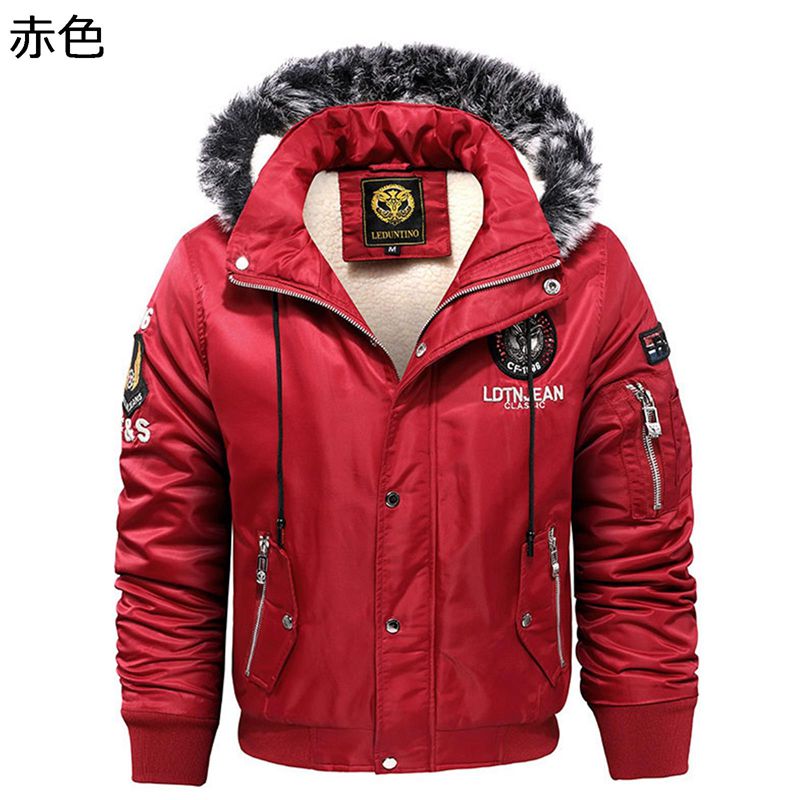 ボアパーカー メンズ スタジャン ボンネット付き添い人 朦々たる 防寒 チャック衣嚢 ボア上衣 冬服 心地よい 保温 自動二輪車 アウター 無地 軽さ 動き分かりやすい 今めかしい ライダース 欧米風