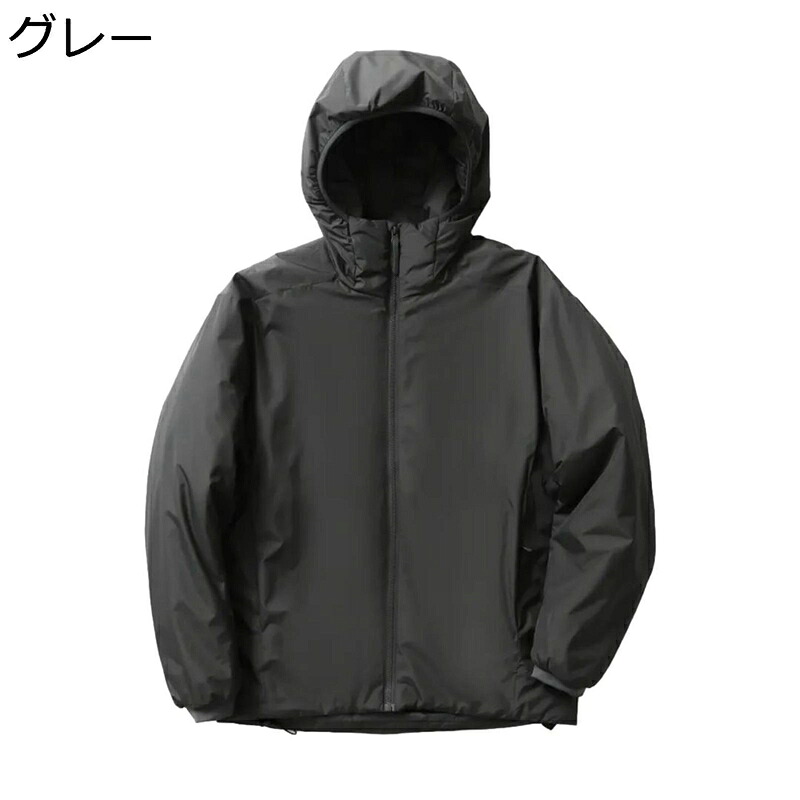 中綿上衣 メンズ 山岳上衣 冬用 ボンネット付き添い人 うしろ側キルティング アウトドア 山登り 中綿アウター 防風 防雪 形づくる 撥水 朦々たる ウィンドブレーカー 流行り物 防寒 日常