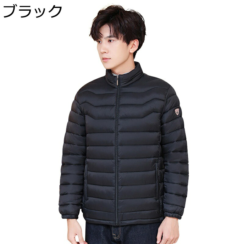 キルティングジャケット メンズ 立ち襟 スリム 中綿ジャケット 軽量 男性用 厚手 防寒対策 日常 耐摩耗 保温 中わた アウター 無地 動きやすい 冬服 スタイリッシュ お出かけ