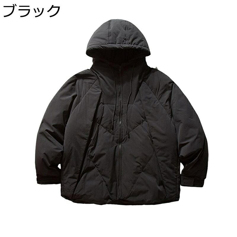 ダウンコート メンズ ダウンジャケット 無地 立ち襟 フード付き 冬服 アウトドア ショット丈 アウター 防寒 アウター 発熱 温かい ライト 紳士 無地 体型カバー カジュアル おしゃれ 分厚い｜ショップ郷上 14,935円