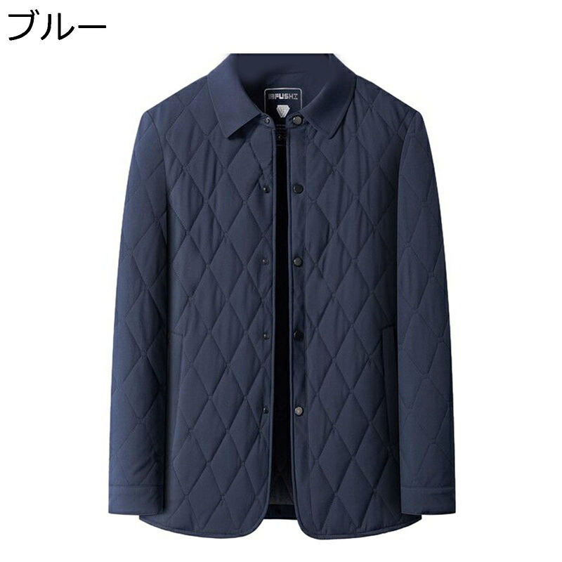 ビジネス 中綿コート メンズ ステンカラー 厚手 暖か キルティングジャケット 立襟 キルトジャケット 紳士 防寒着 保温 大きいサイズ 細身 紳士 軽量 カジュアル ファッション 冬用 中高年 普段着 通勤 ol