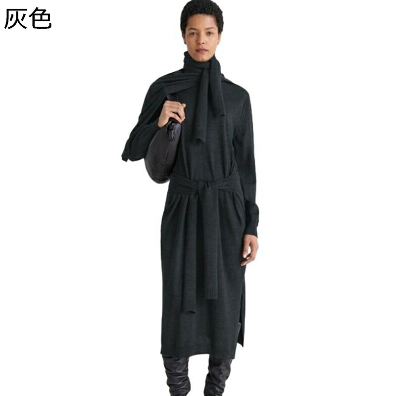 編み物衣裳 レディース 春着 秋冬服 膝下丈 ご機嫌酉の方角 細長い切口 ひな形感 汗水 プルオーバー 長袖 御召しもの 下着類 あったか 愛くるしい 心地よい 流行り 流行り物 韓国風 着痩せ