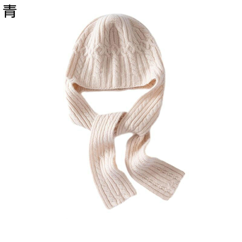 2in1マフラー カシミアマフラー ニット帽子 ニットマフラー フード付き レディース用 防風 保温性良い 2点一体 キュート シンプル 一体化 スヌード ソフト 韓国風 クリスマスプレゼ 日常 ファッション