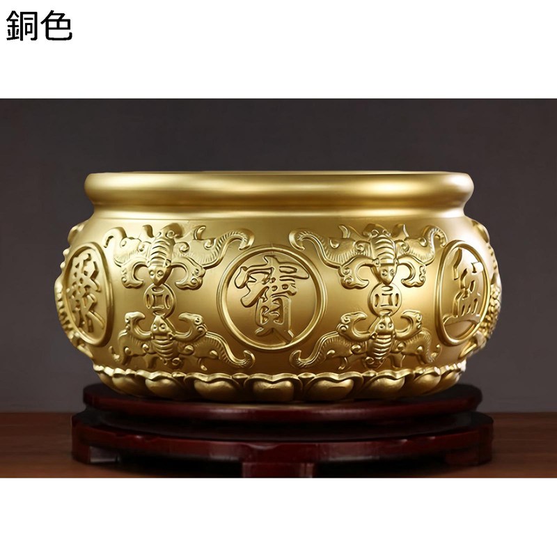 聚寶盆 風水グッズ 風水宝盆 宝鉢 銅製 金運引きあげる お引き立て華めく祈とう 華めく 金管楽器製 財運 仕合わせ 基礎付き添い人 飾りつけ 刻みつける シトリン 富と仕合わせ 振るう かざり付ける品 縁起物 開店祝賀会 店飾りつけ 差し上げ物 差し上げ物