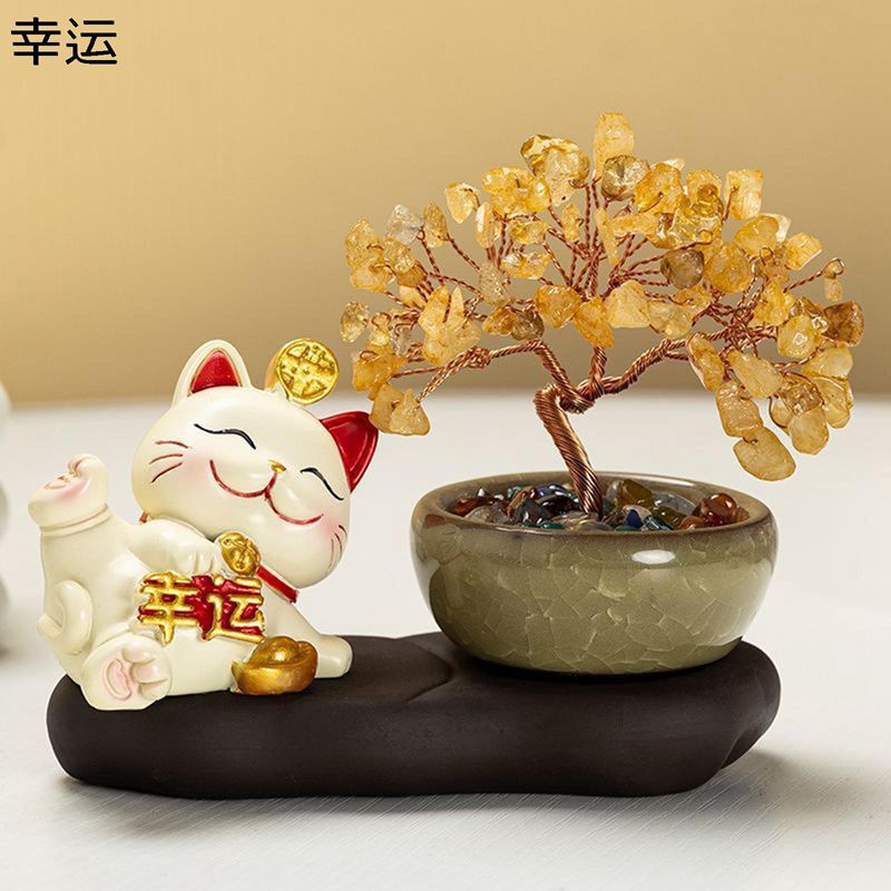 水晶招き猫 楽天市場】招き猫（水晶）1個 ねこ ネコ インテリア 置物 天然石