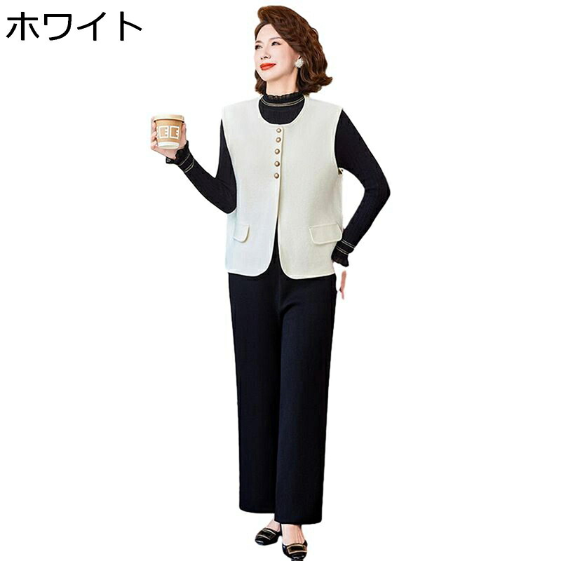限りない レディース ノースリーブ 3点仕掛ける 秋冬服 フォーマル 馬鹿でかい大きさ 心地好い 着痩せ 衣嚢付き添い人 アウター トッブス 母の日差し上げ物 日常着付ける 華燭の典 執務室 御祭り