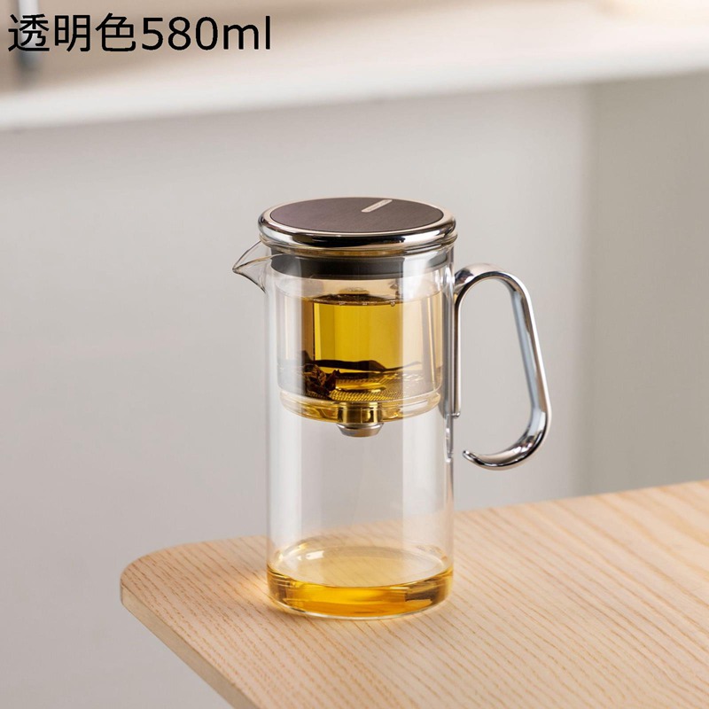 茶漉し急須 ティーセット 透明 ティーポット 台湾茶 カンフー茶 緑茶 初心者向け お試し 茶具セット 茶漉し 茶ポット プレゼント向け 贈り物対応 フィルター内蔵 ハンドル付き 和風 おしゃれ｜ショップ郷上