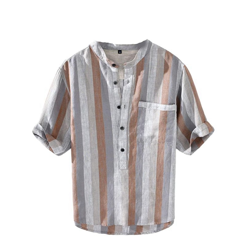 プルオーバー メンズ 半袖 Ｔシャツ 流行り物 薄っぺら 向こう見ず 縞柄 衣嚢付き添い人 馬鹿でかい大きさ 通気性 冷やりとした ヴィンテージ ゆったり 吸汗速乾 耐久性 夏服 日常着付ける お出掛け 執務室
