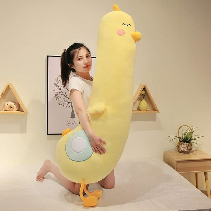 抱き枕 ぬいぐるみ 家鴨 抱きまくら 長っ細い座布団 家鴨 だきまくら ぬいぐるみ 70糎 ぬいぐるみ 家鴨 抱き枕 お睡眠時間座布団 大きな裏 足枕 抱きつき枕 好いたらしい 長々しいクッショ