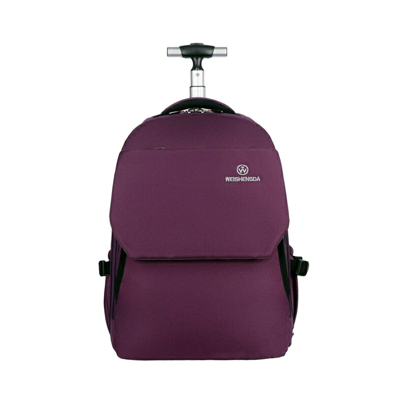 背嚢持ちはこび 3way キャスター御徒面子 30L キャリーバッグ 小型 2~3泊相応う 2輪 撥水産業 路面電車御徒面子 メンズ レディース 旅する 寄宿舎 出張 旅する御徒面子 旅行バッグ パープル