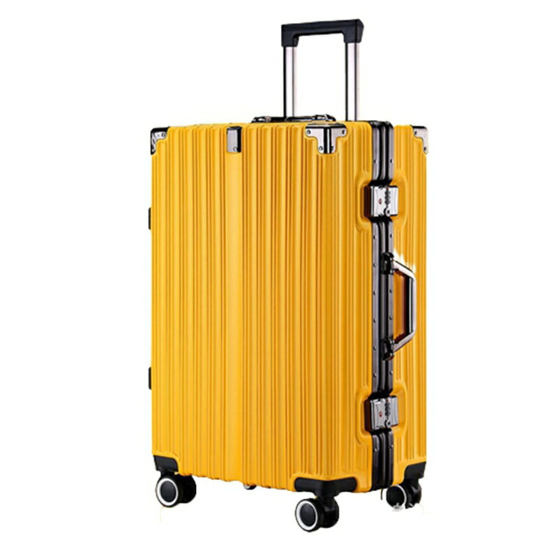 旅行バッグ 持ちはこび入れもの 機内持ち込み 35L キャリーバッグ TSA鍵を掛ける積み上げる 軽銀一こま 超軽さ 小型 耐衝撃 静音 ダブルキャスター 360度回転させる 旅する 商行為 出張 黄色 S犀