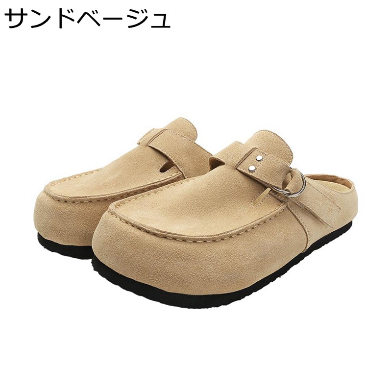 商行為シューズ ミュール 三尺帯付き添い人 スエードクロス メンズ 下駄 なめし革サンダル 商行為家庭用スリッパ 軽さ 通気 前額部 三尺帯付き添い人 ドライビングシューズ 心地よい 普段履き クールビズ 足ムレ押しとどめる