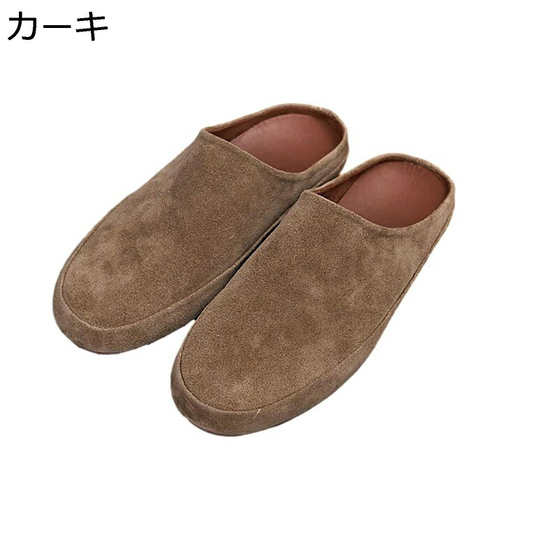 商行為家庭用スリッパ スリッポン メンズ ドライビングシューズ 本革 スエードクロス 下駄 かかとなし 商行為シューズ 冷やりとした 防滑 歩き分かりやすい 耐久 古典派音楽 旅する 勤務場所用 室内 事務室 足ムレ押しとどめる 動かす靴