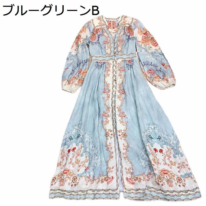 ロング衣裳 レディース御召しもの 開き襟 長袖 音の大きさ袖 綿麻原料品 マキシ丈 ゆったり 薄っぺら 酉の方角見澄ます 流行り物 心地よい 好いたらしい 綿麻 雅びやか 体型取りまかなう たまり場 お呼ばれ