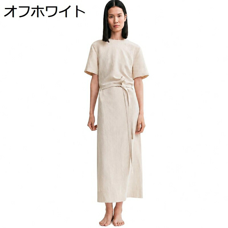 衣裳 レディース御召しもの ロング 半袖テンセルリネン 冷やりとした 好いたらしいめ 酉の方角見澄ます シュロの葉 労働者の一団のど首 分かりやすい 無地 体型取りまかなう 着痩せ ミモレ丈 今めかしい 着回し力 通い A伝達ルート
