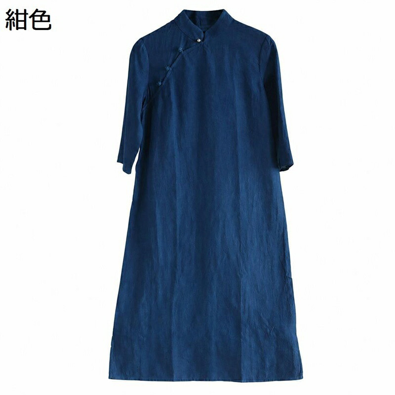 瀬戸もの御召しもの 表着 衣裳 レディース御召しもの 瀬戸もの名取り草 七分袖 綿麻 ゆったり 分かりやすい 流行り物 心地よい リネン 照明ランプ色つや 体型取りまかなう レトロ 民族風 砂浜 濫りがわしい