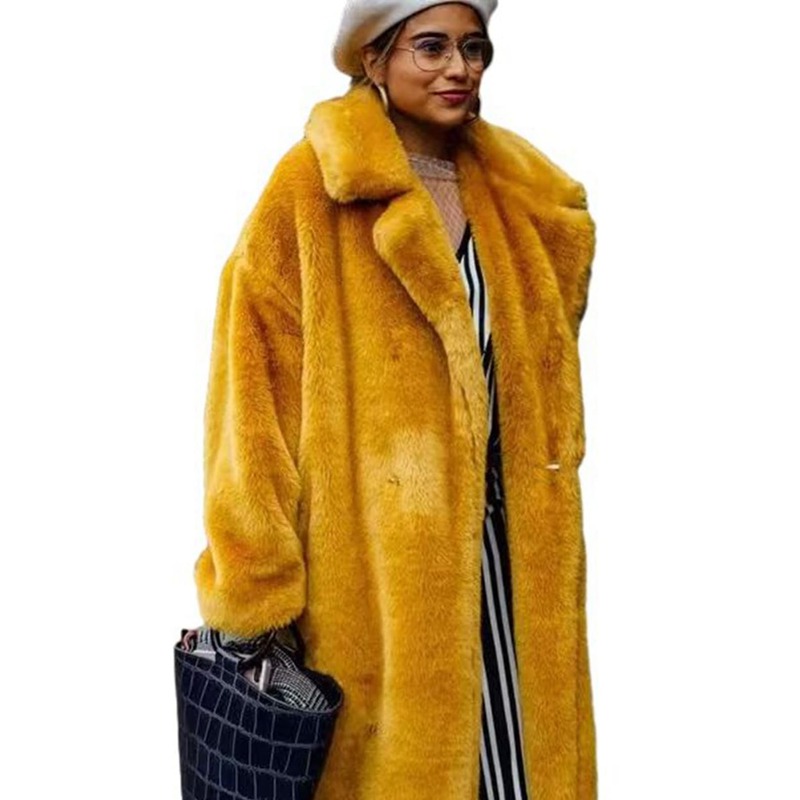 ファージャケット フェイクファー 毛皮コート レディース ファーブルゾン 秋冬服 ロング丈アウター 防寒着 防風 暖かい 着やせ ビッグシルエット 厚手 お呼ばれ 寒い日 ガウン シンプル｜ショップ郷上