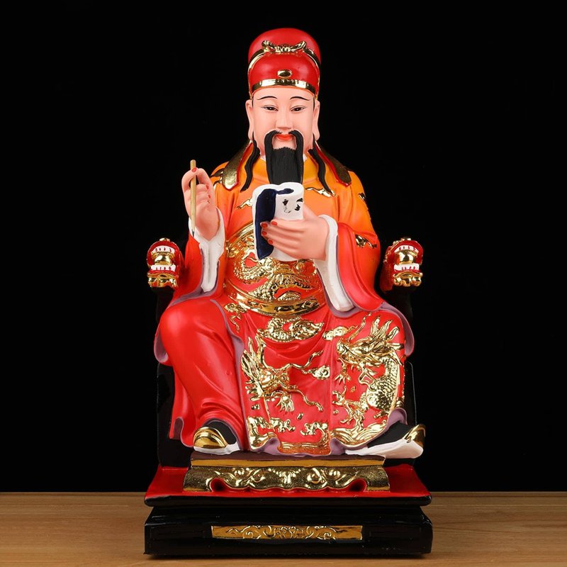 文昌帝君 文曲星 風水グッズ 神像 仏像 置物 縁起物 座像 道教工芸品 樹脂彫刻 仕事運 学業運 お守り 彫像飾り オブジェ オーナメント 玄関 リビングルーム 家庭用 卒業式 誕生日プレゼント レ|ショップ郷上