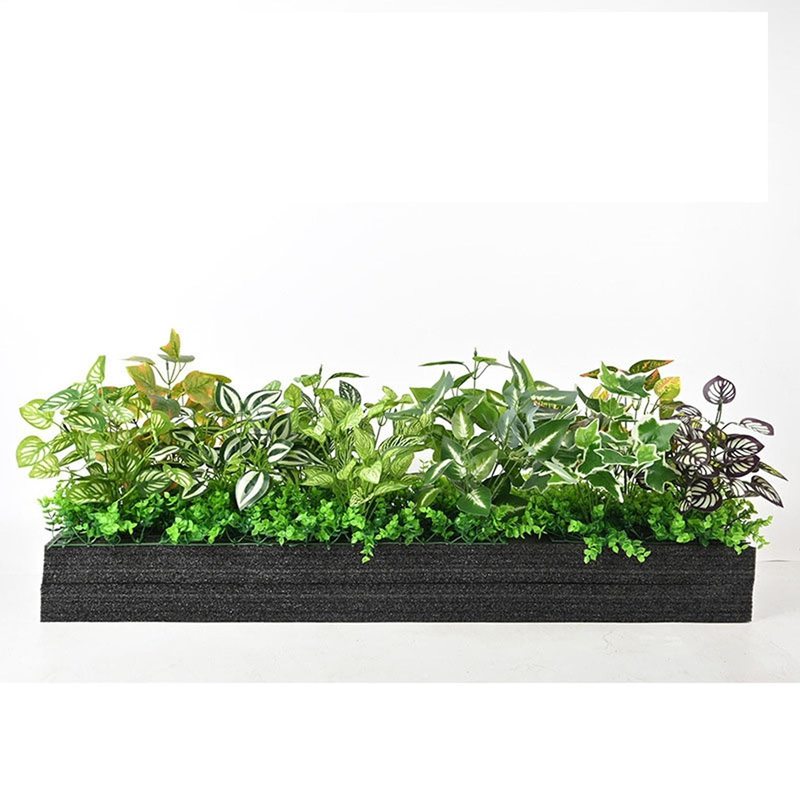 プランターの寄せ植え 人工観葉草木 大型 フェイクグリーン プランターガーデニング ニシキイモ シロアミメグサ オウゴンカズラ あき場所かざり付ける 見晴らしの青写真 縁側・執務室・バス発着場かざり付ける 検査と修理無償性 後ろ側