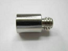 【A-3】真鍮 ニッケル ダボ 棚受 9φ×16.5mm オン【100個/1袋】