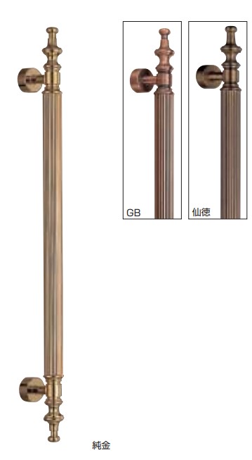 ドアー引き取り人 東洋引き取り人 No.41 両面用 大いさ:大/小 仕上:GB/純金/仙徳 シロクマ 花・ガーデン・DIY-木材・建築資材・設備-その他