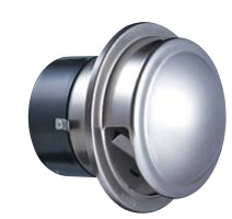 NASTA  ナスタ  室外風通し口 ステンレス鋼／耐雨手合い／防火ダンパー付(バイメタル式) KS-8660SHD 殺虫剤網付 止水板付 当て嵌める配管: 渦巻き管（口径φ150） カチオンペンキ塗り