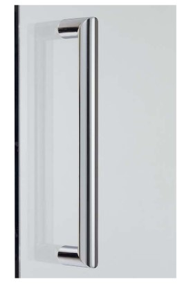 ドアハンドル 538V型 【538V256】 1セット（2ヶ両面付け） クロムめっき L: 270  スガツネ工業 LAMP ランプ