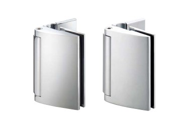 硝子部屋の入り口用 磁石付丁番 8100型 8100ZN ダルCrめっき/ダルCrめっき 扉幅: 1000以下 扉高さ: 2000以下 スガツネ工業 LAMP 照明ランプ