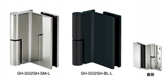 ステンレス鋼鋼製瑠璃部屋の入り口用グラビティー丁番 GH-G02SH 強自閉/自開 スガツネ工業 LAMP 照明ランプ