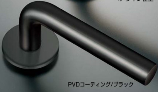 レバーハンドル 14-1616型 ブラック 【14-1616-P4-010-R-21-SH-N】空錠 モーティス・ケースロックセット バックセット: 60 仕上: PVDコーティング/ブラック d line スガツネ工業 LAMP ランプ