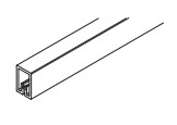 レール端固定パーツ 【40-3064-250】2500mm 仕上: アルマイト処理 スガツネ工業 LAMP ランプ