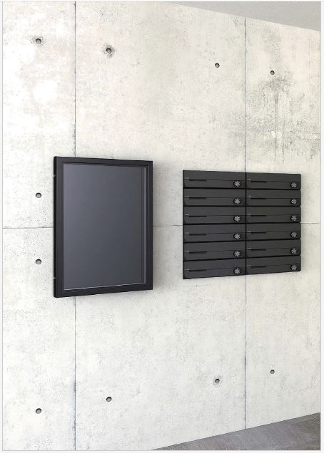 NASTA ナスタ 掲示板 マグネットボード アルミニウム 屋外・屋内兼用タイプ カバー付 KS-EXA11A-8059 掲示可能最大用紙寸法:B2 W515 H728 受注生産品