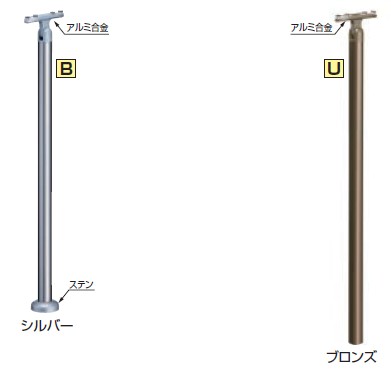 スマートラインシステム 拠りどころ ABR-7702B/ABR-7702U 仕上: しろがね色/ブロンズ 軍事基地一皿式/埋込み式 シロクマ
