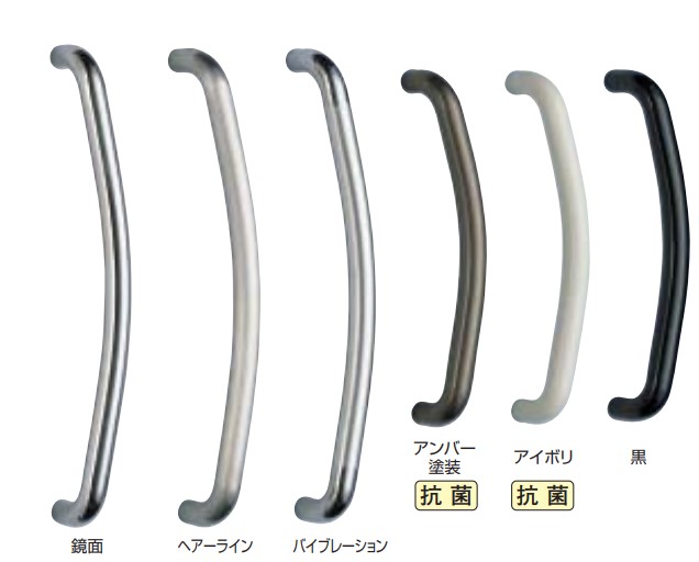 ドアー受け取り人 ステンR形受け取り人 No.163 両面用 大きさ:600/450 鏡面/ヘアーライン/琥珀色塗り付ける/象牙色/黒 抗菌塗り付ける シロクマ