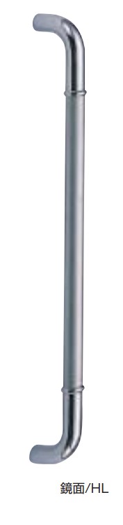 ドアー取手 ステン丸棒取手 No.173 両面用 サイズ:600/450 仕上:鏡面/HL・鏡面/バイブレーション シロクマ