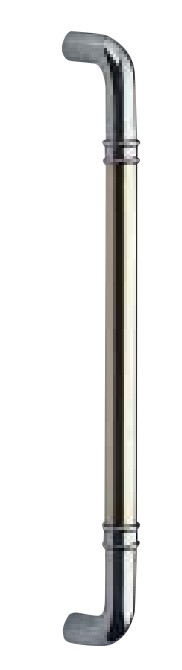 ドアー取手 丸棒取手 No.200 両面用 仕上:クローム サイズ:600/大 シロクマ