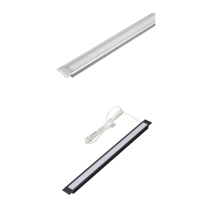 Hera LED赤ちょうちんともし火 埋込手あい LED-IN-STICK型 L:530 色: しろがね色/黒いこと 発しる色: 白熱電球色/白いこと 演色評価数: Ra95 スガツネ工業