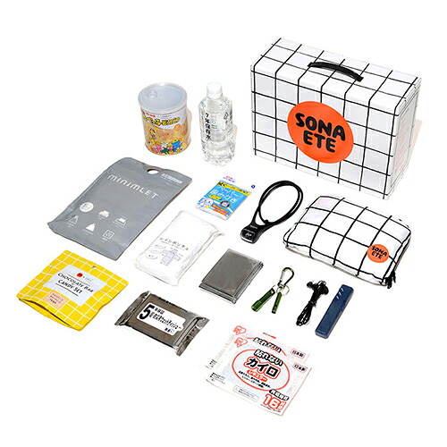 SONAETE(ソナエテ) Emergency Kit 防災セット 防災グッズ 1人用 地震 避難用 防災袋 災害備蓄用 防災リュック 地震対策 杉田エース ACE