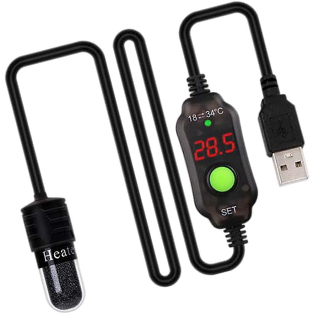 楽天市場】小型水槽用ヒーター サーモスタット 10W USB 給電式暖房用