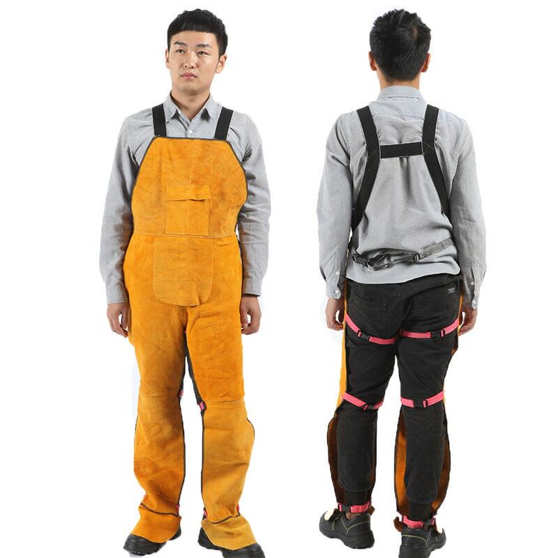 Amazon.co.jp: IKENOKOI溶接用エプロン 防護服 作業 牛革製 耐磨