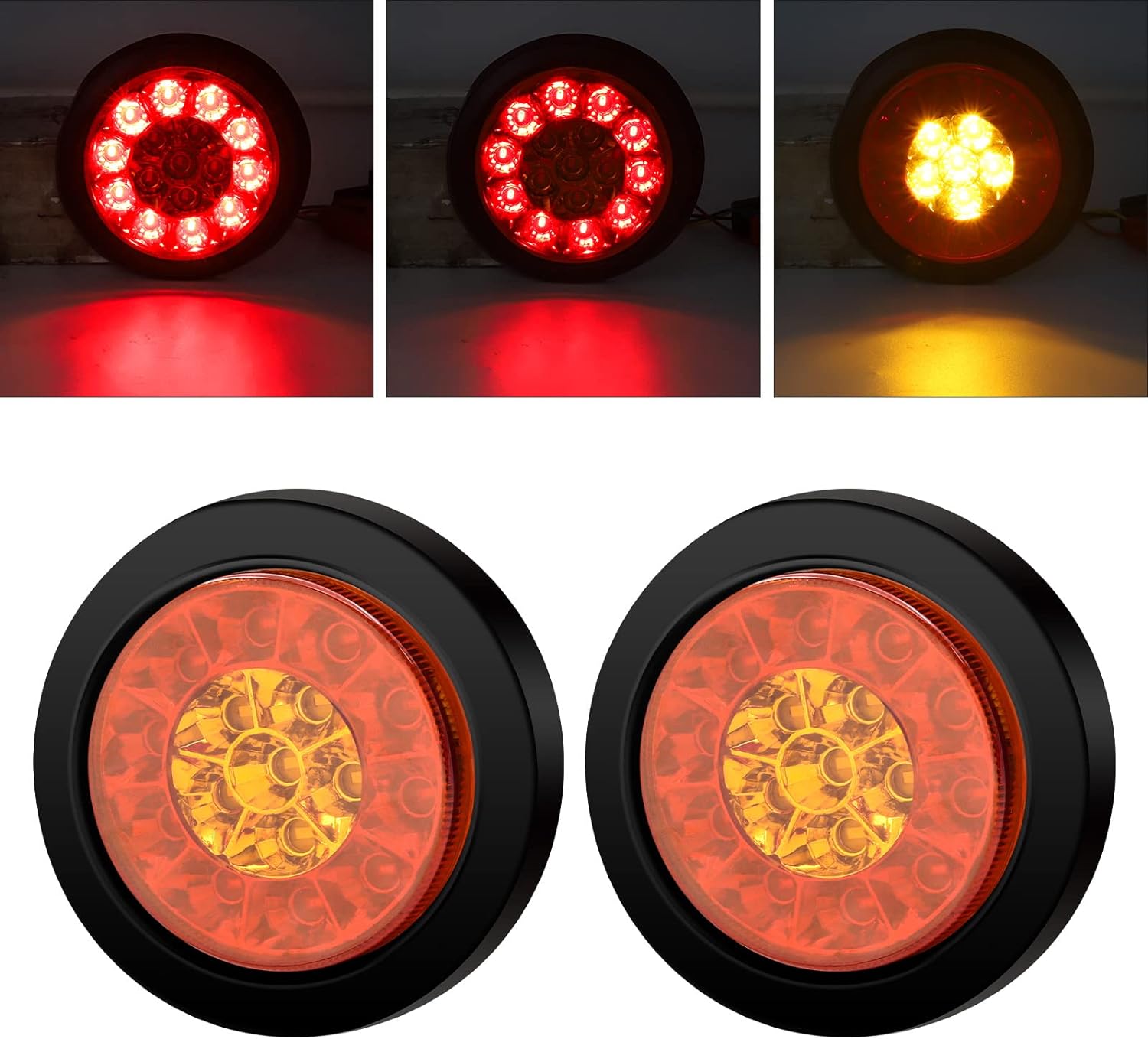 楽天市場】トラック用 LED 24V/12V用 テールランプ 丸テール 丸型 DIY