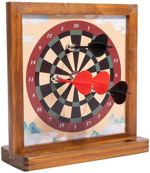 ダーツ セット 楽天市場】ダーツゲーム、磁気ダーツボードセット、ダーツ6本付き両面