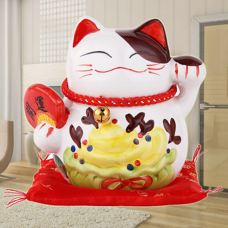 超特大　白猫　招き猫　まねきねこ　貯金箱　最終値下げ Tokukai公式アカウント05様専用 超特大 白猫 招き猫 まねきねこ 貯金箱