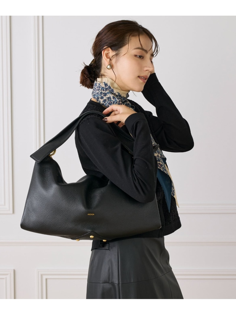 【SALE／35%OFF】スクエアショルダーバッグ《ARCADIA》 FAVORITE SUKINAMONO イネド バッグ ショルダーバッグ ブラウン ブラック【RBA_E】【送料無料】[ Fashion]